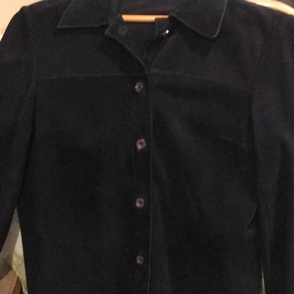 Women’s Black Suede Jacket Size Small INC - Picture 6 of 6